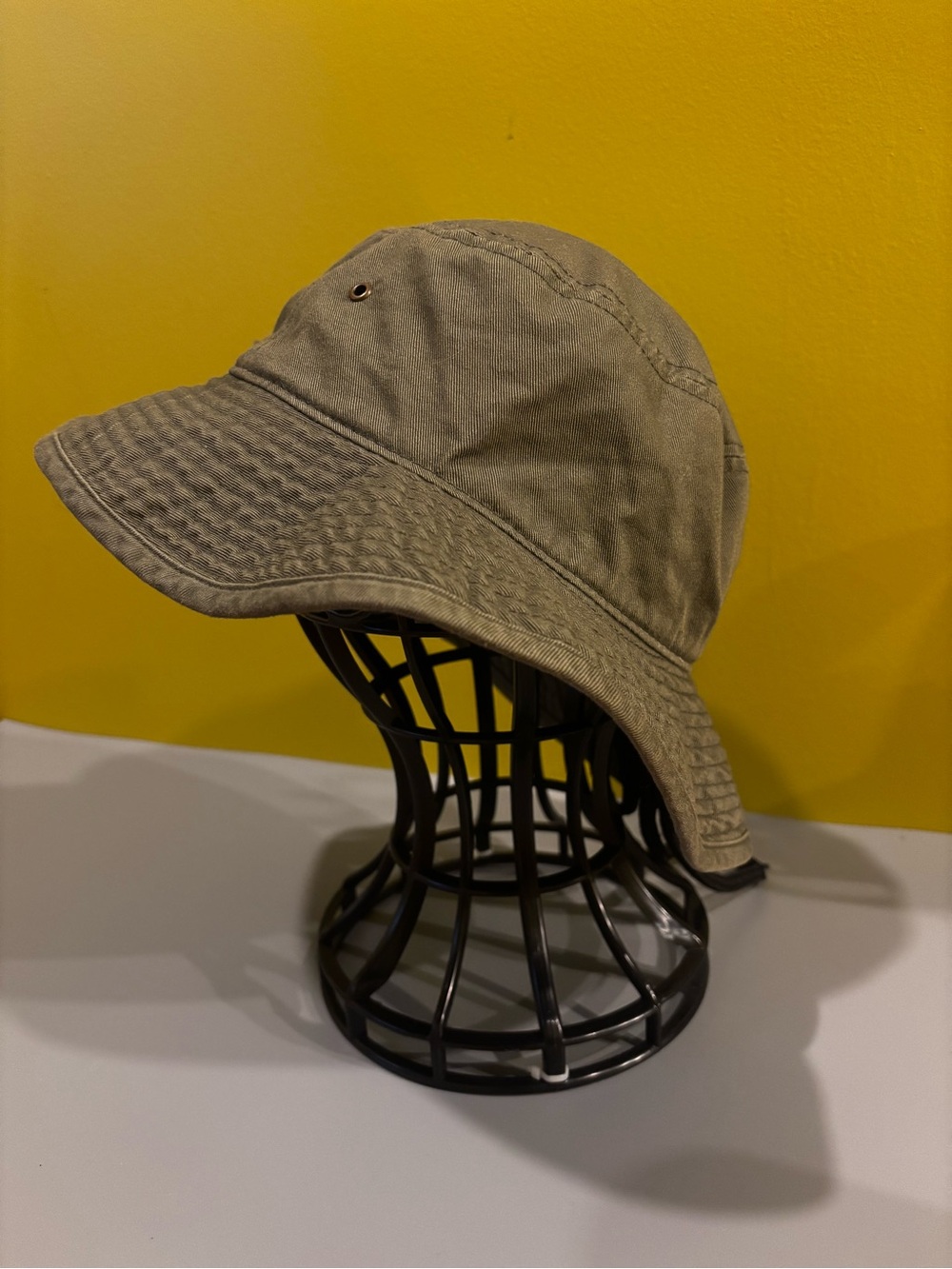 Wide Brim Bucket Hat in Olive Green0501 - Picture 2 of 10